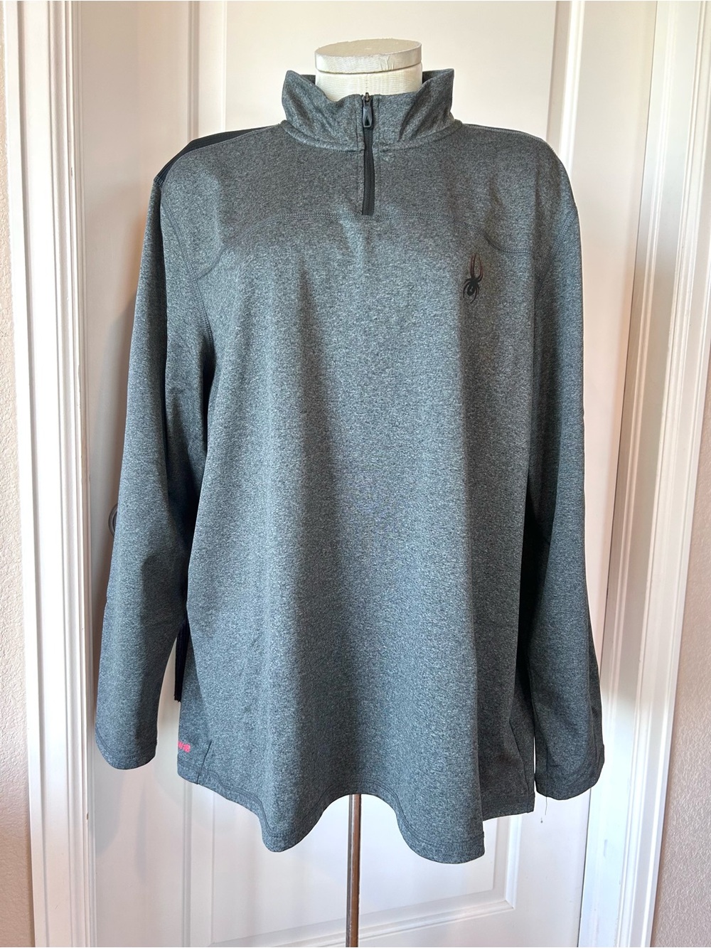 Spyder Active Gray Quarter Zip Pullover